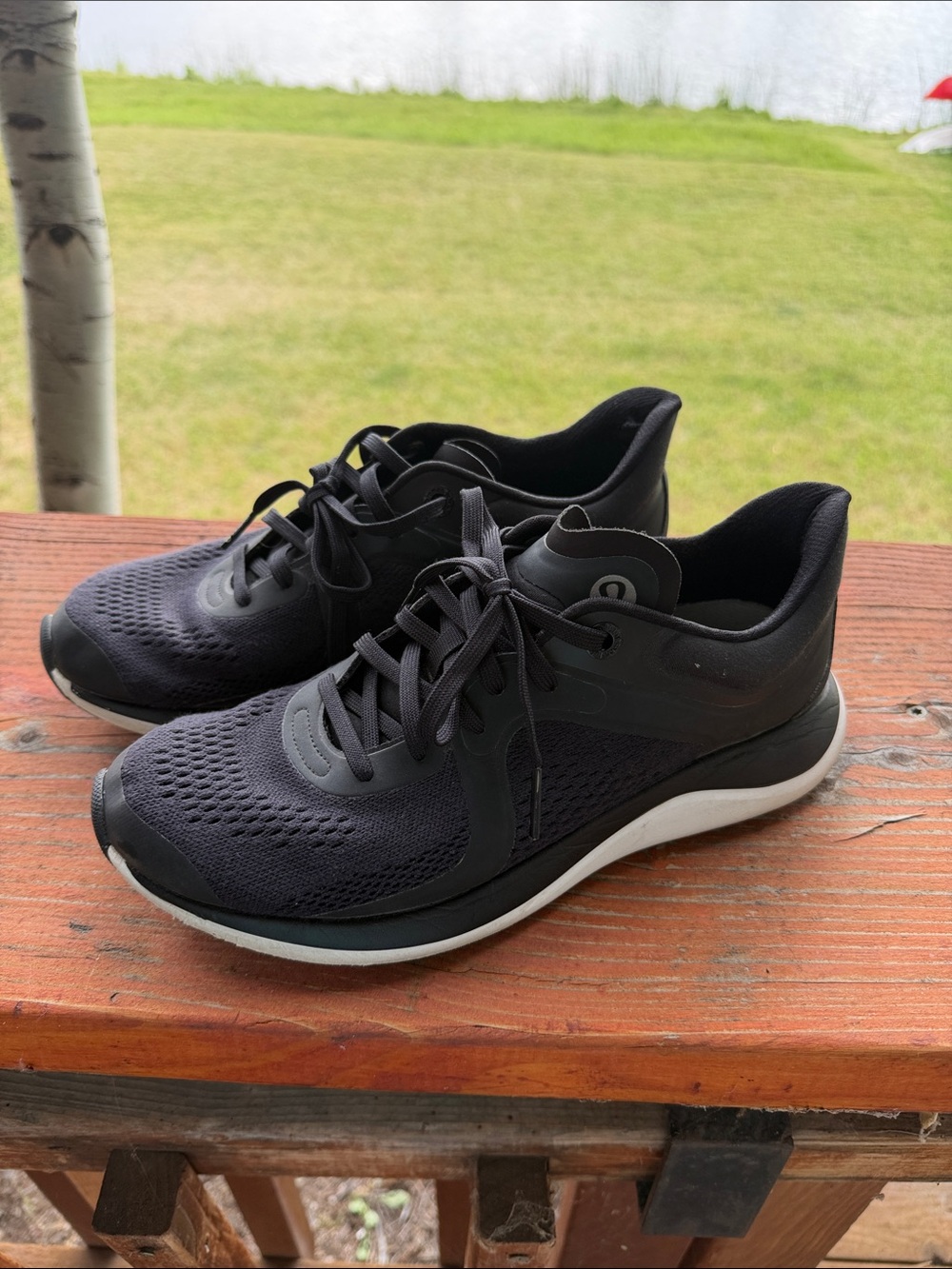 lululemon athletica Chargefeel Workout Low Black Athletic Running Sneakers